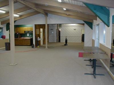 Inside of the rec center